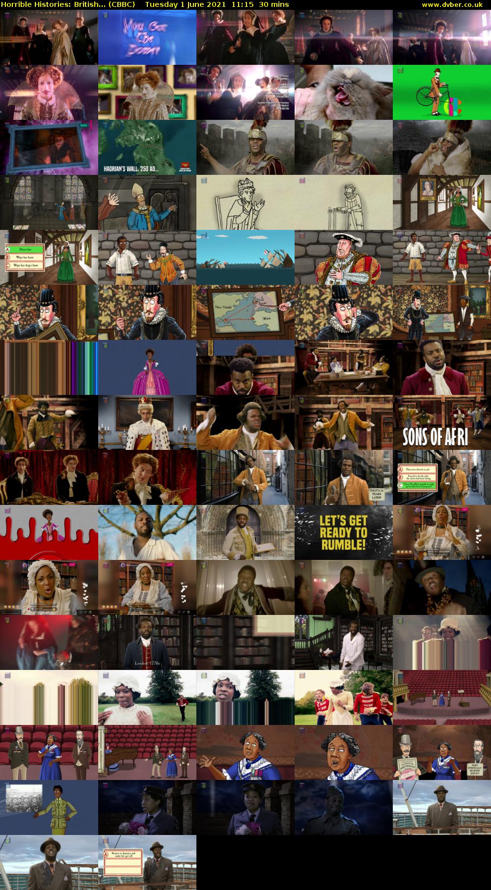 Horrible Histories: British... (CBBC) Tuesday 1 June 2021 11:15 - 11:45
