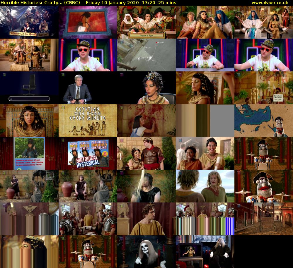 Horrible Histories: Crafty... (CBBC) Friday 10 January 2020 13:20 - 13:45