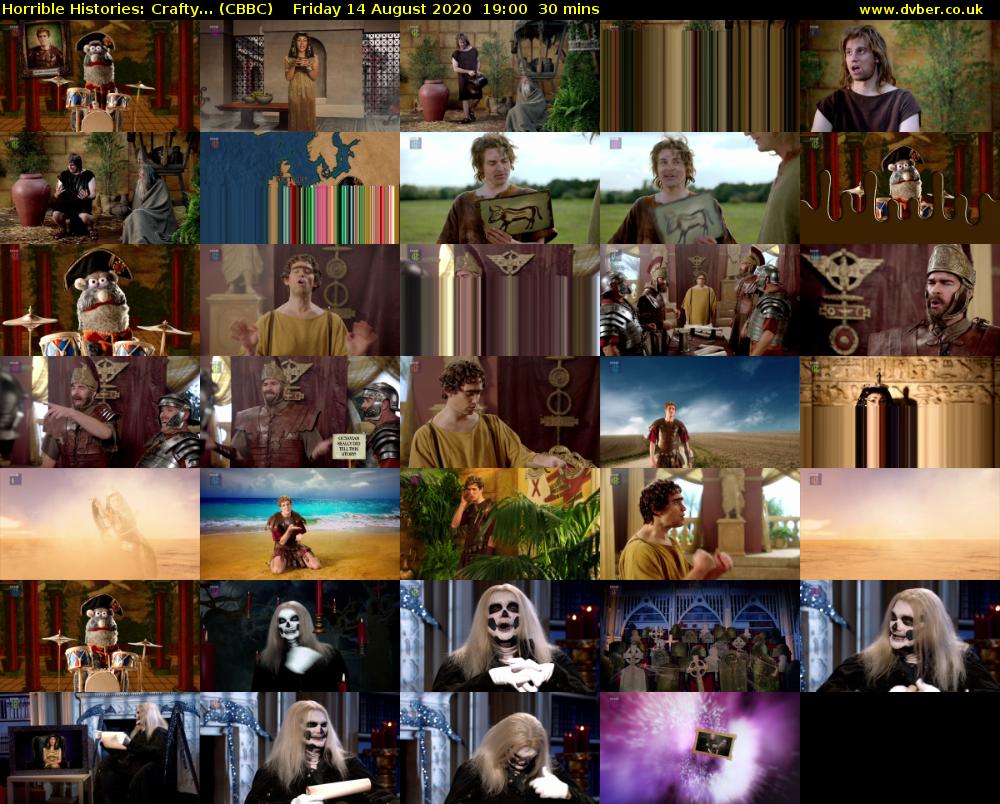 Horrible Histories: Crafty... (CBBC) Friday 14 August 2020 19:00 - 19:30