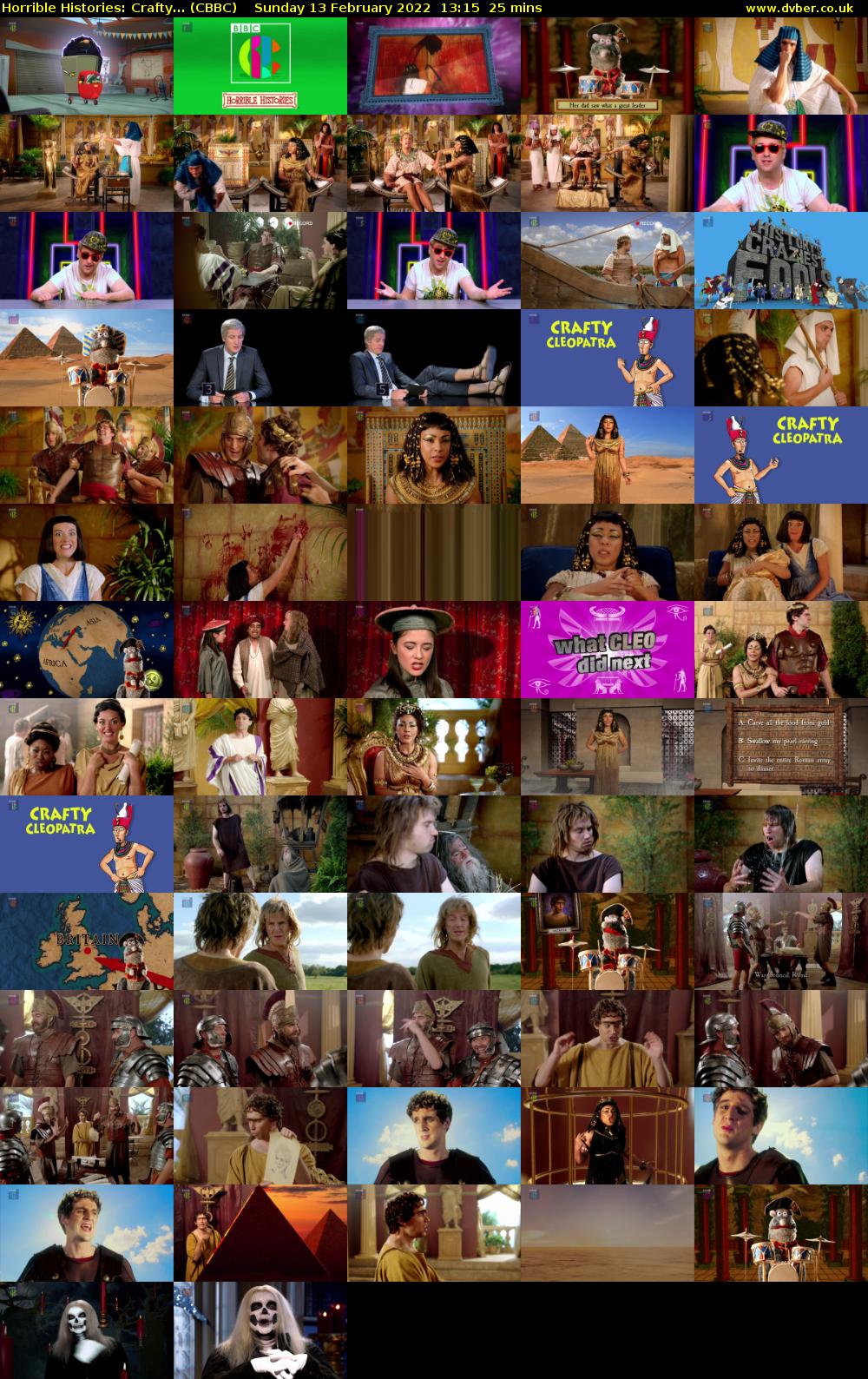 Horrible Histories: Crafty... (CBBC) Sunday 13 February 2022 13:15 - 13:40