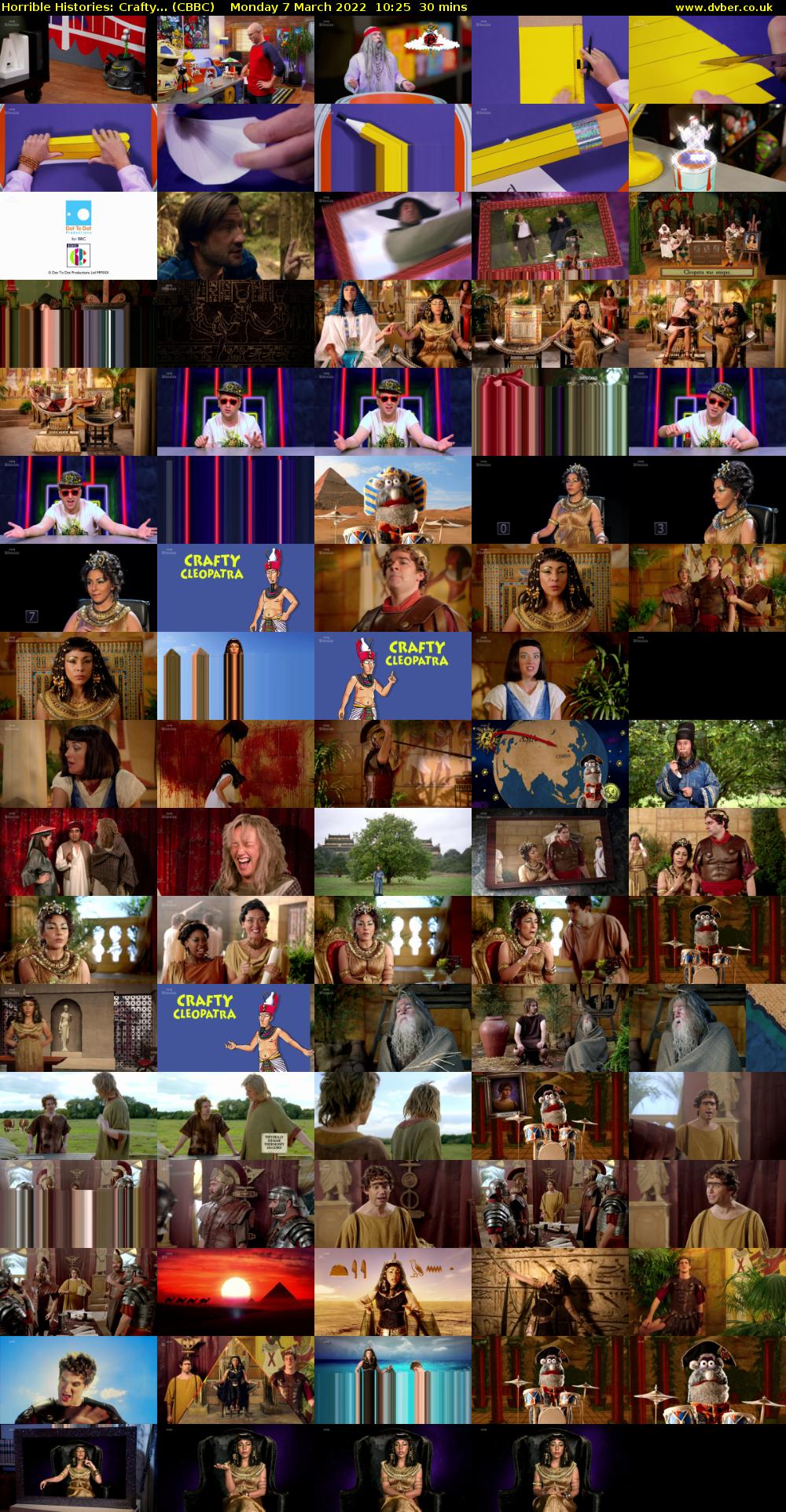 Horrible Histories: Crafty... (CBBC) Monday 7 March 2022 10:25 - 10:55