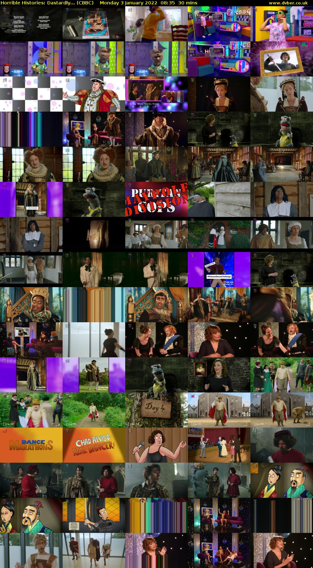 Horrible Histories: Dastardly... (CBBC) Monday 3 January 2022 08:35 - 09:05