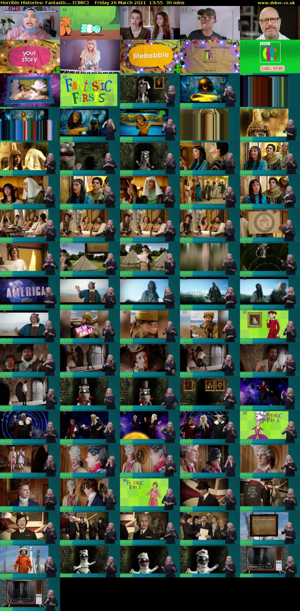 Horrible Histories: Fantastic... (CBBC) Friday 26 March 2021 13:55 - 14:25