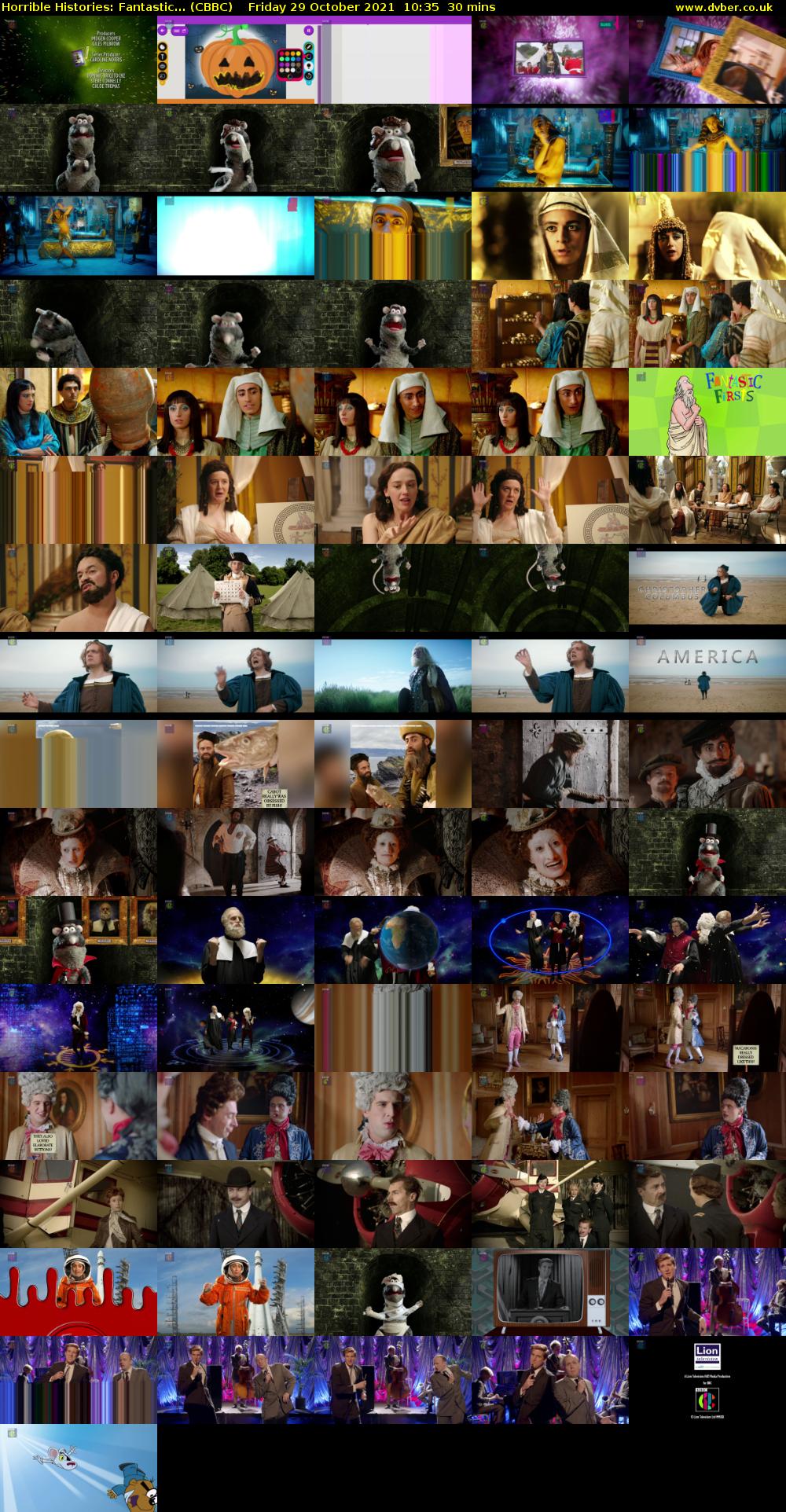 Horrible Histories: Fantastic... (CBBC) Friday 29 October 2021 10:35 - 11:05