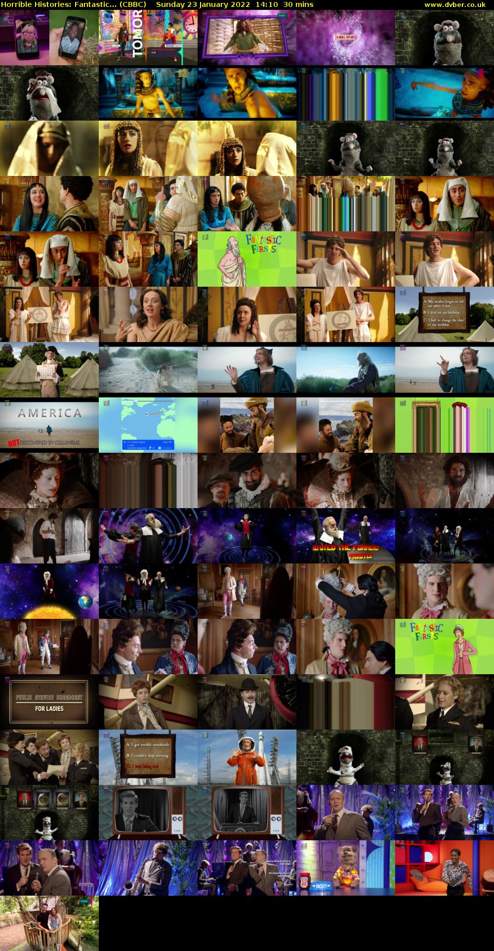 Horrible Histories: Fantastic... (CBBC) Sunday 23 January 2022 14:10 - 14:40