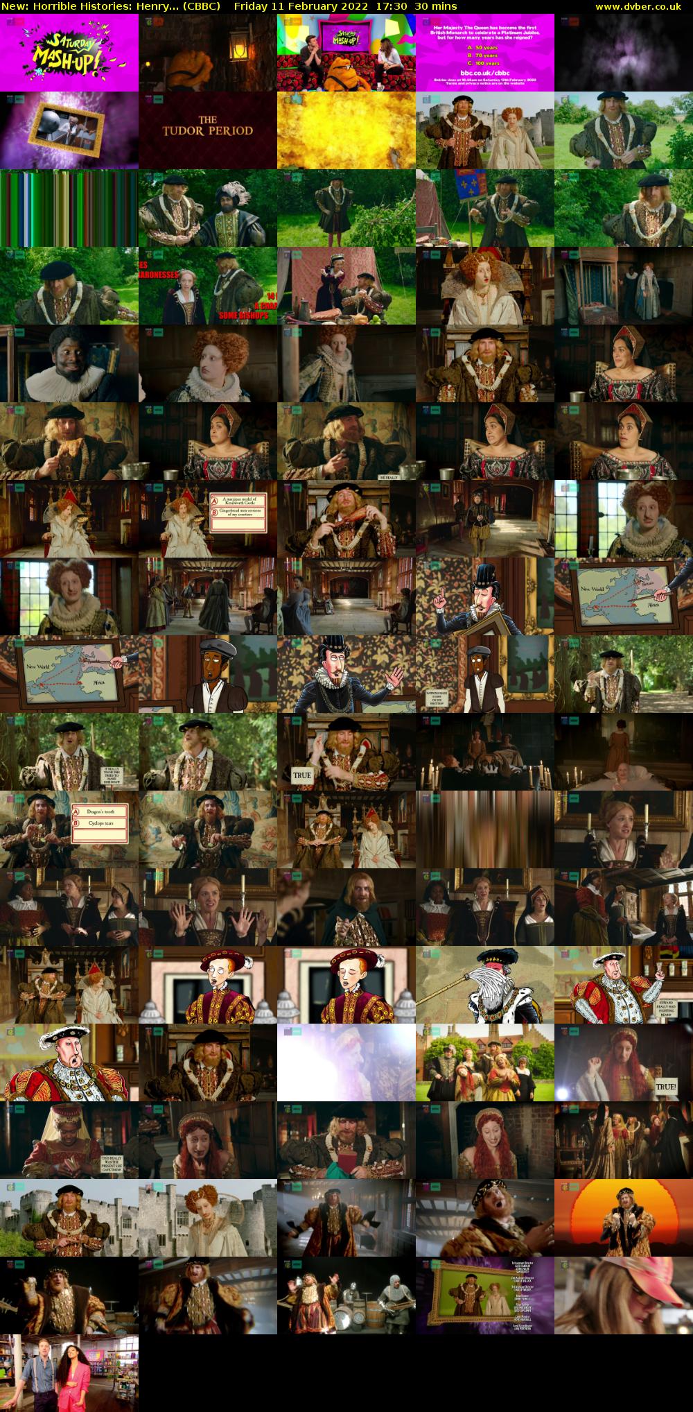 Horrible Histories: Henry... (CBBC) Friday 11 February 2022 17:30 - 18:00
