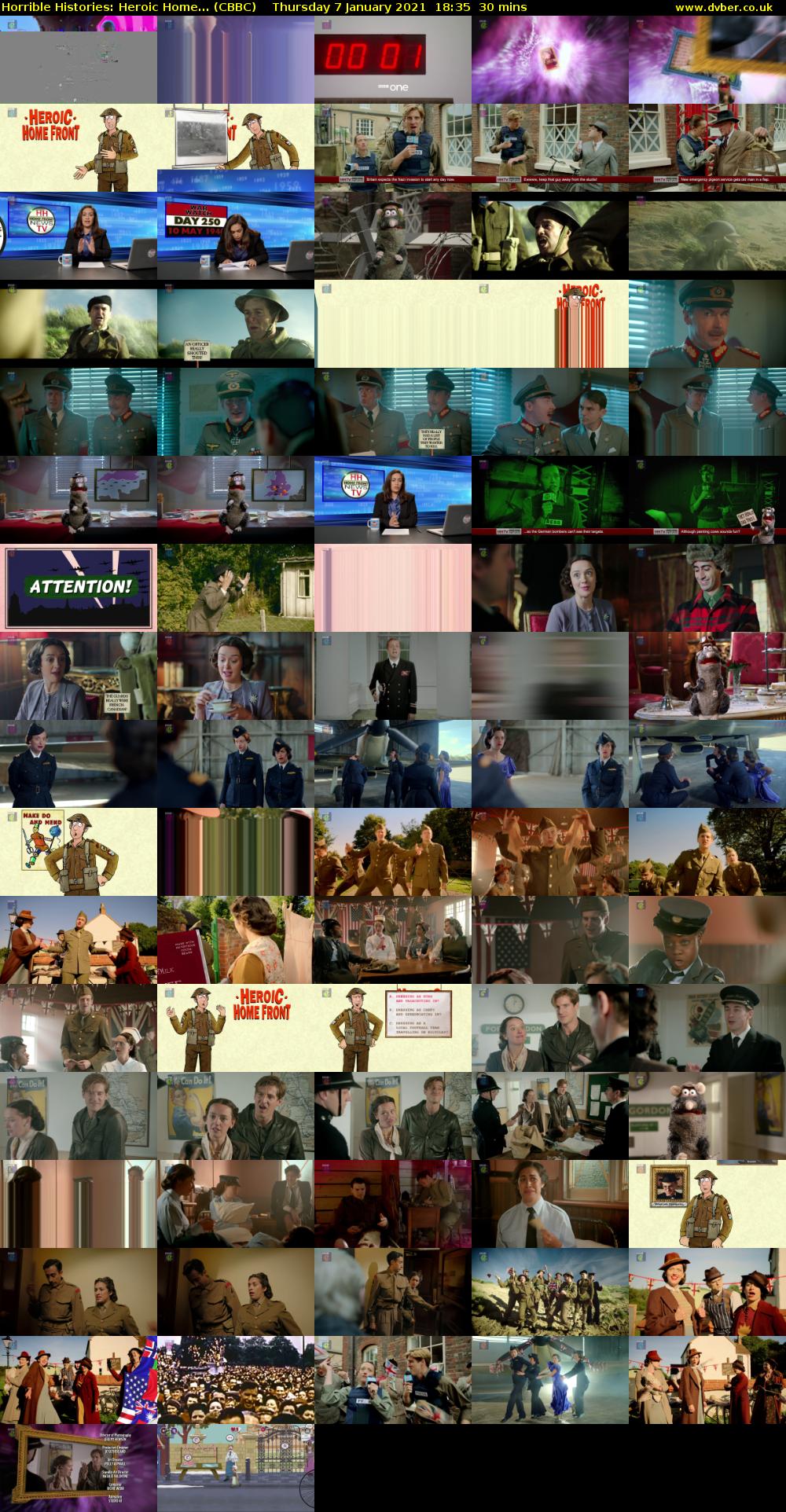 Horrible Histories: Heroic Home... (CBBC) Thursday 7 January 2021 18:35 - 19:05