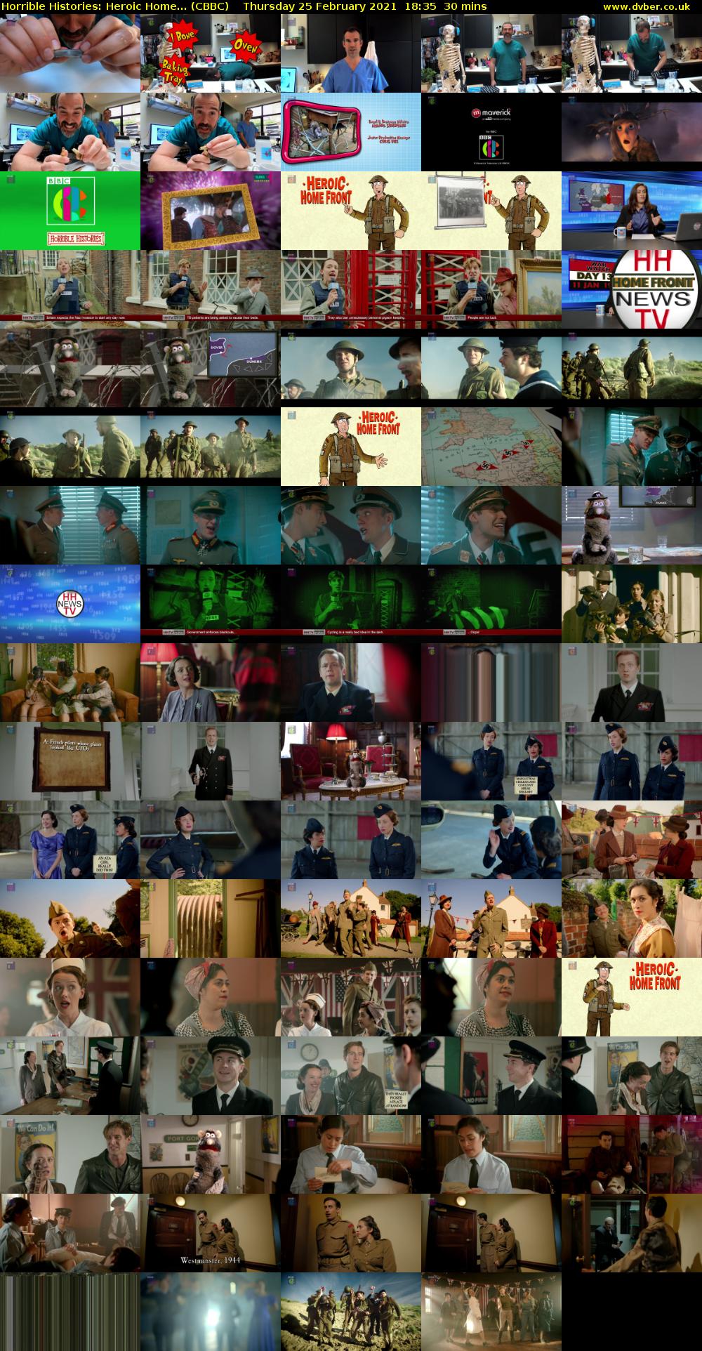 Horrible Histories: Heroic Home... (CBBC) Thursday 25 February 2021 18:35 - 19:05