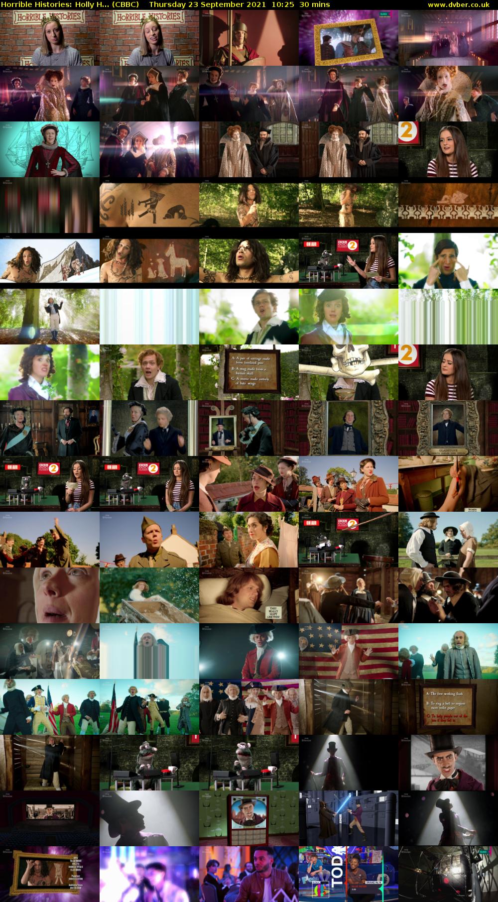 Horrible Histories: Holly H... (CBBC) Thursday 23 September 2021 10:25 - 10:55
