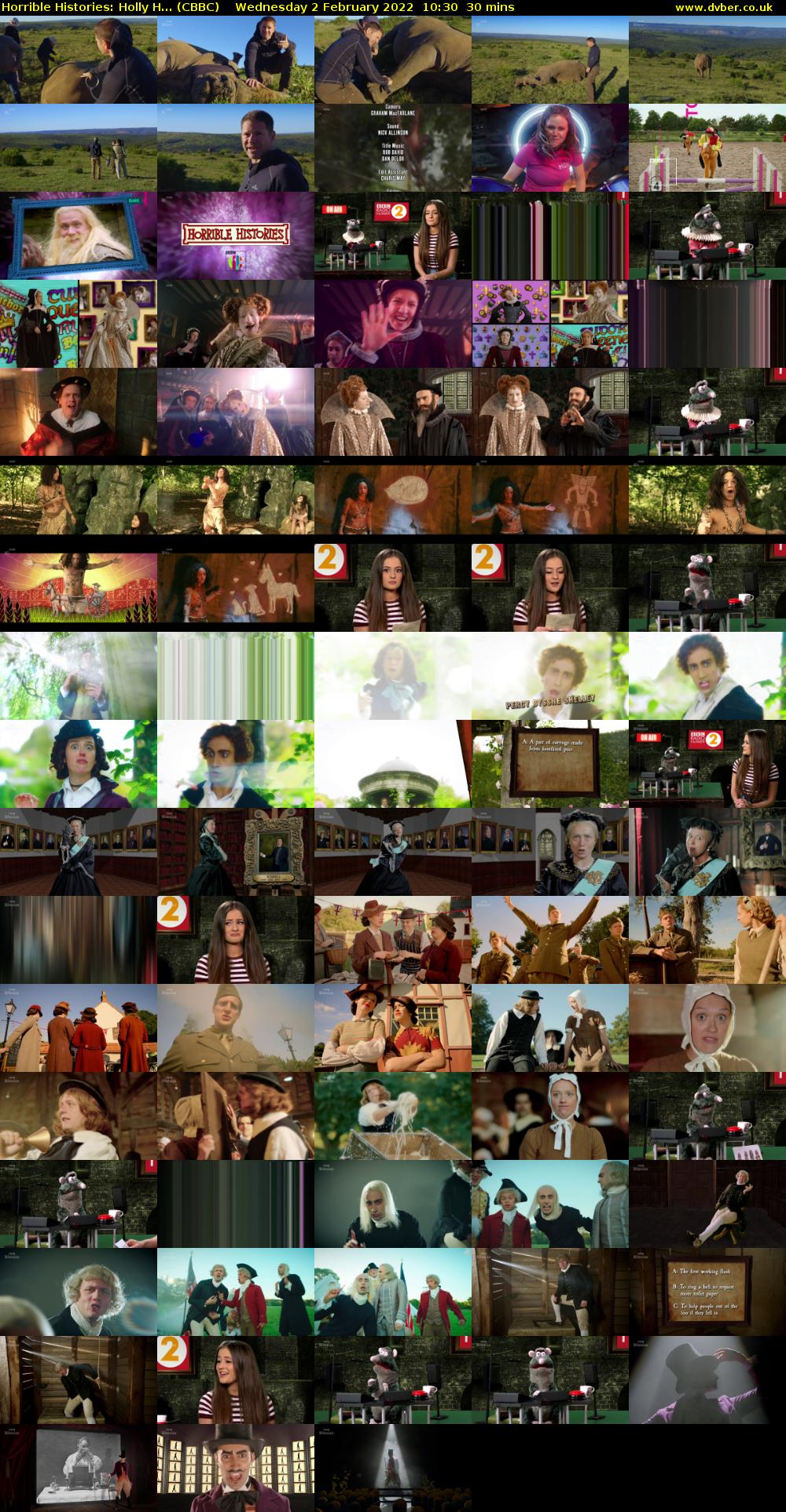 Horrible Histories: Holly H... (CBBC) Wednesday 2 February 2022 10:30 - 11:00