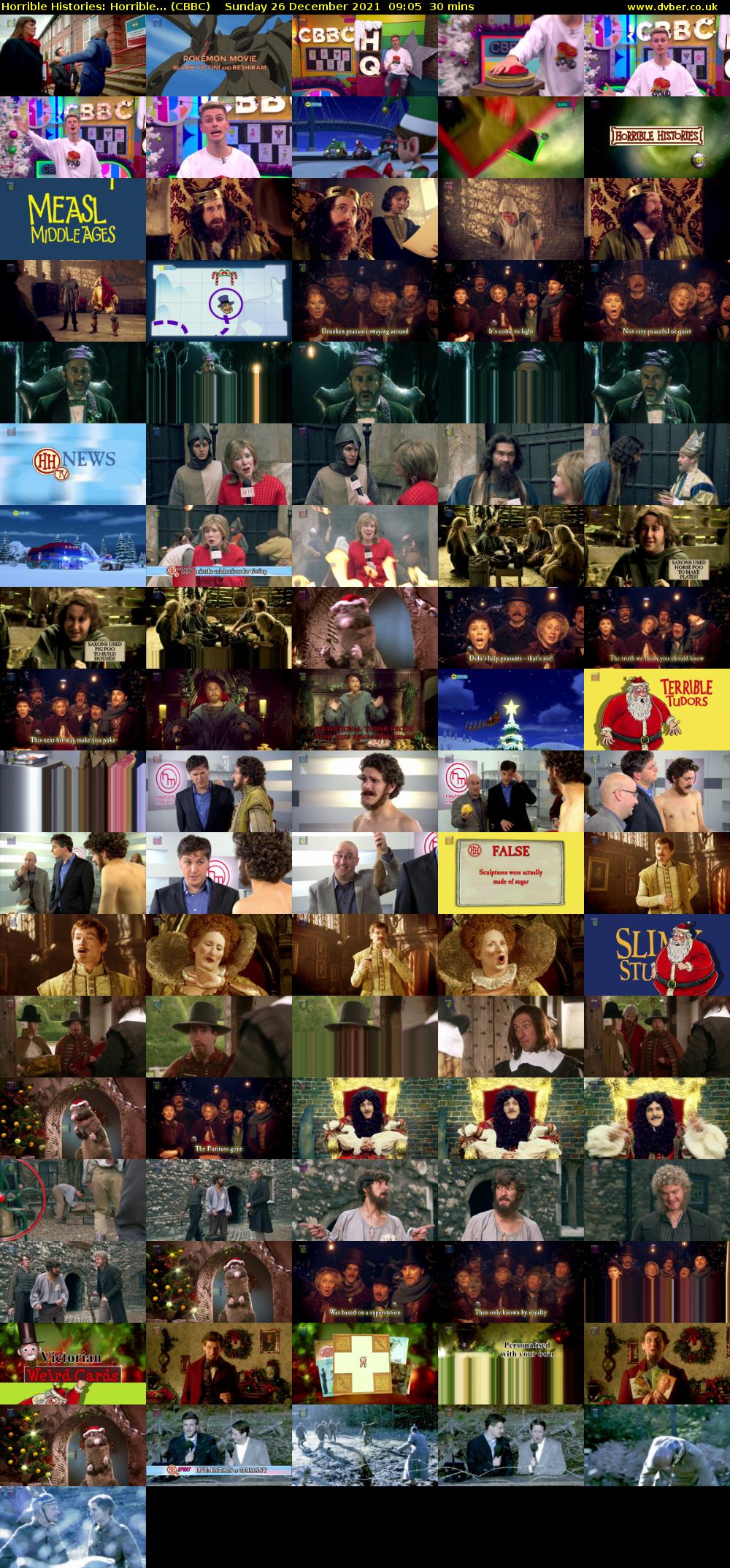 Horrible Histories: Horrible... (CBBC) Sunday 26 December 2021 09:05 - 09:35