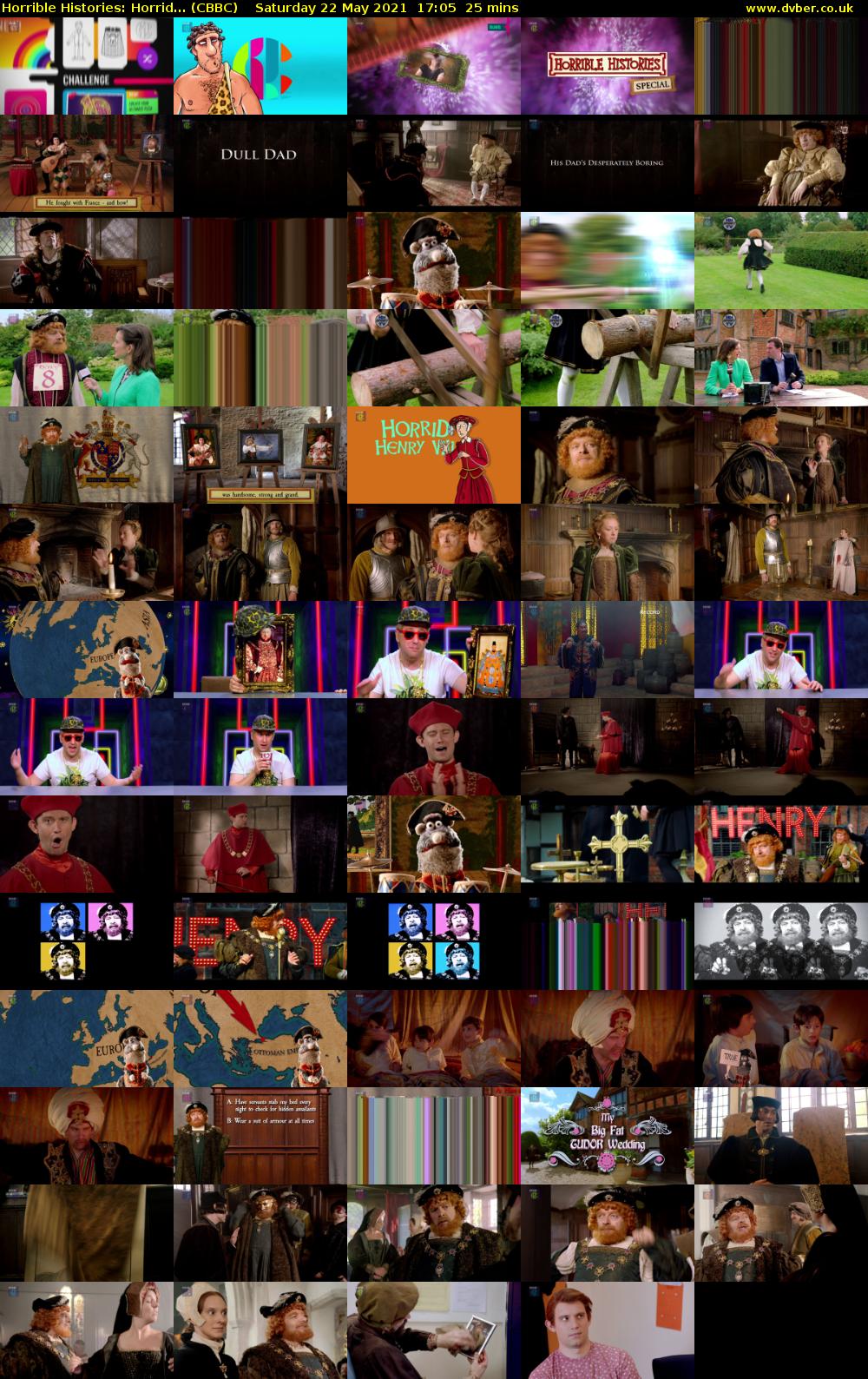 Horrible Histories: Horrid... (CBBC) Saturday 22 May 2021 17:05 - 17:30