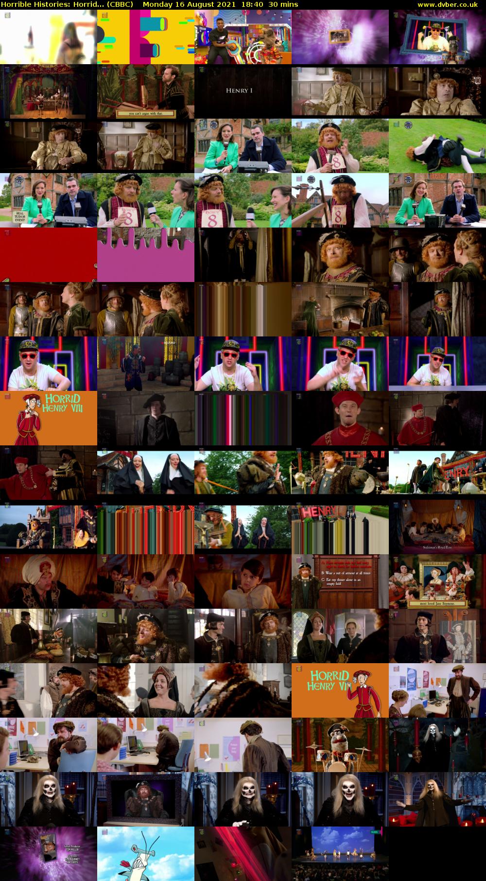 Horrible Histories: Horrid... (CBBC) Monday 16 August 2021 18:40 - 19:10