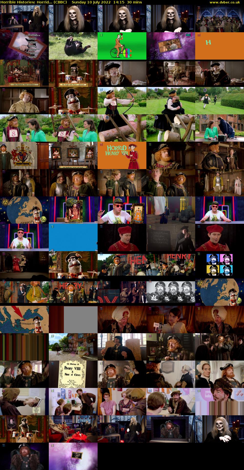 Horrible Histories: Horrid... (CBBC) Sunday 10 July 2022 14:15 - 14:45