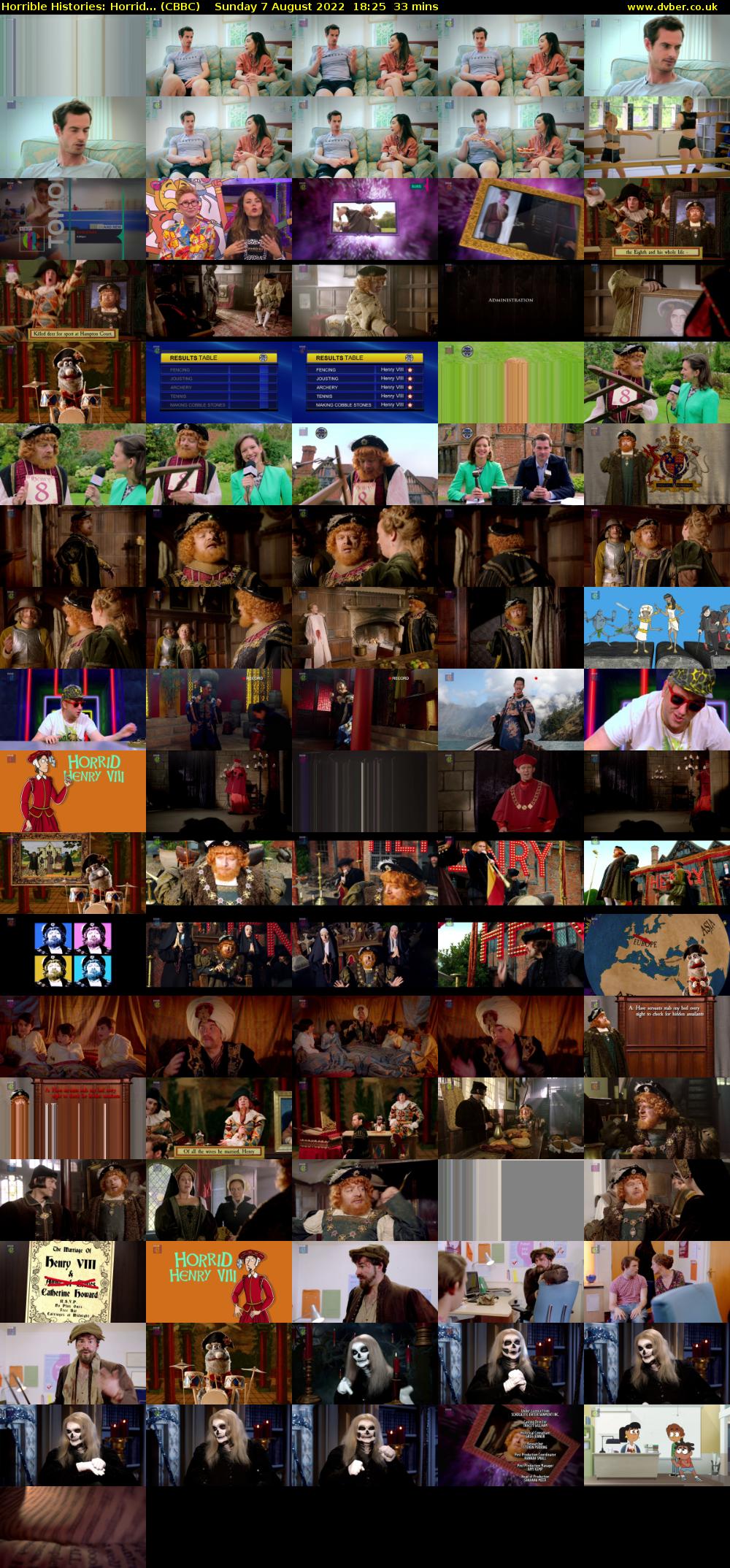 Horrible Histories: Horrid... (CBBC) Sunday 7 August 2022 18:25 - 18:58