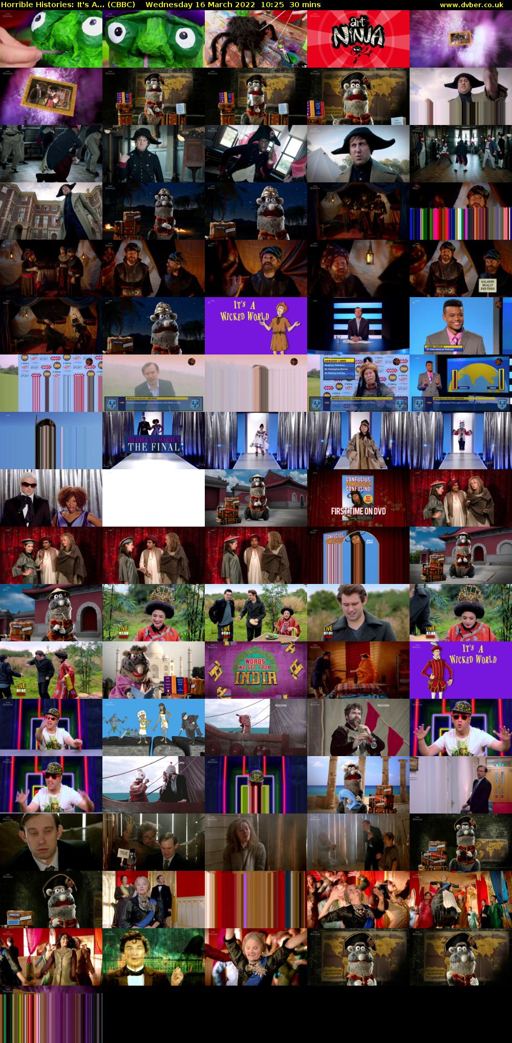 Horrible Histories: It's A... (CBBC) Wednesday 16 March 2022 10:25 - 10:55
