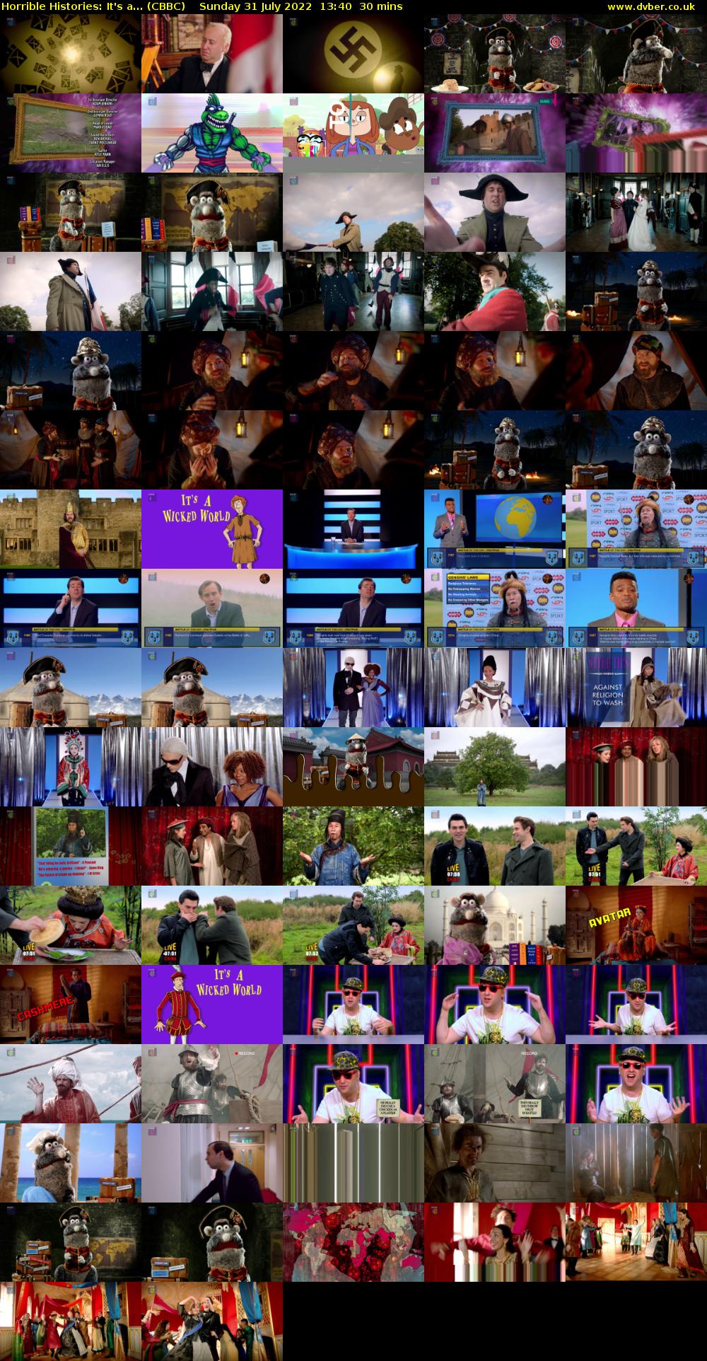 Horrible Histories: It's a... (CBBC) Sunday 31 July 2022 13:40 - 14:10