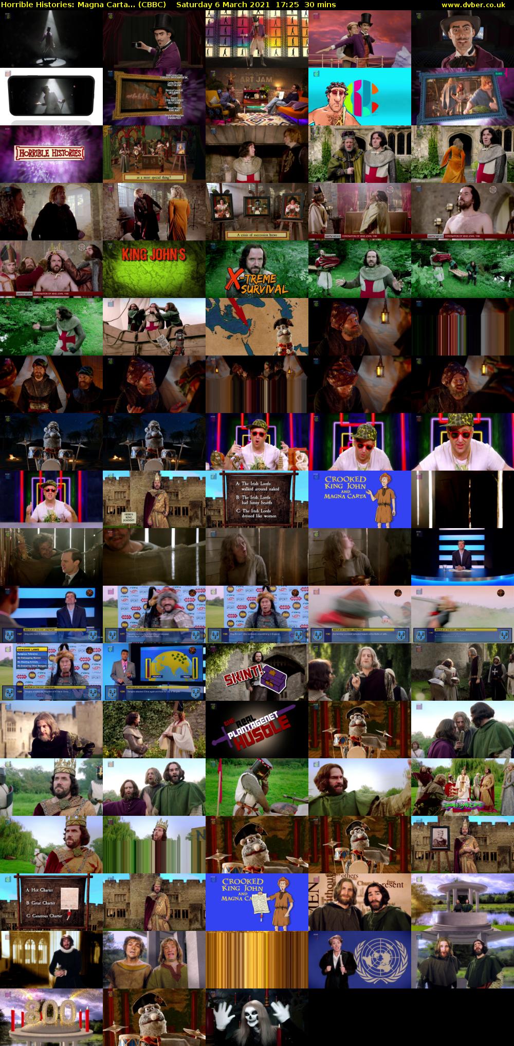 Horrible Histories: Magna Carta... (CBBC) Saturday 6 March 2021 17:25 - 17:55