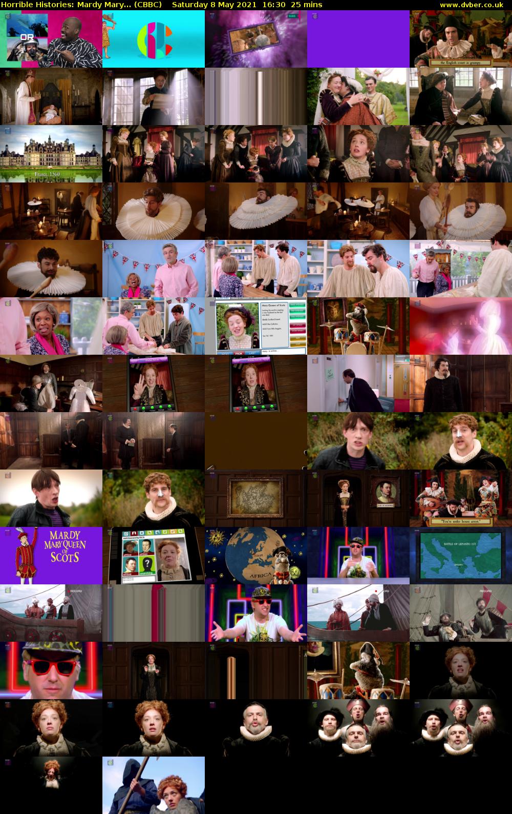 Horrible Histories: Mardy Mary... (CBBC) Saturday 8 May 2021 16:30 - 16:55