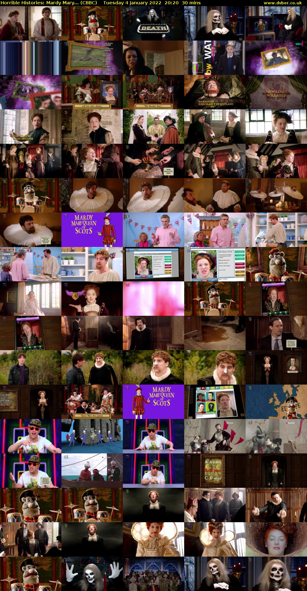 Horrible Histories: Mardy Mary... (CBBC) Tuesday 4 January 2022 20:20 - 20:50