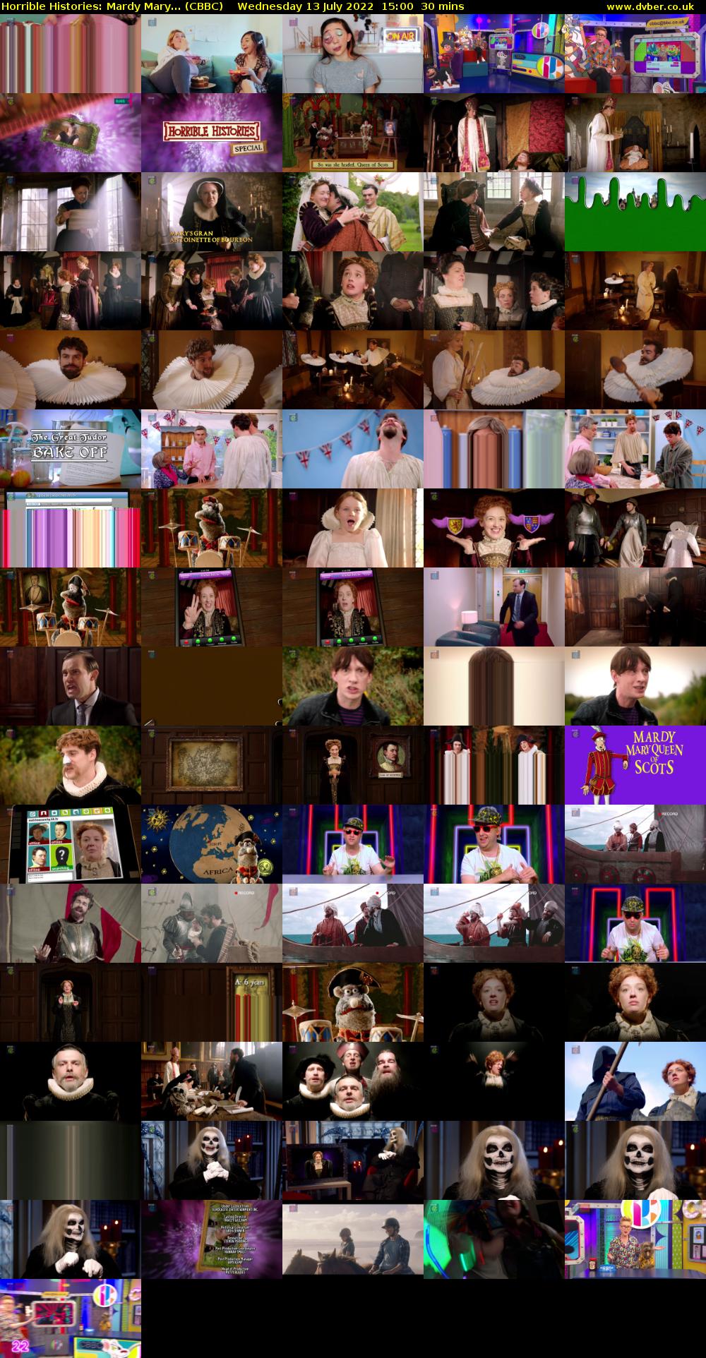 Horrible Histories: Mardy Mary... (CBBC) Wednesday 13 July 2022 15:00 - 15:30