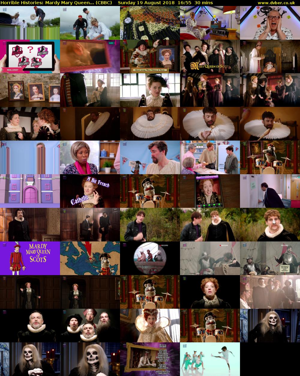 Horrible Histories: Mardy Mary Queen... (CBBC) Sunday 19 August 2018 16:55 - 17:25