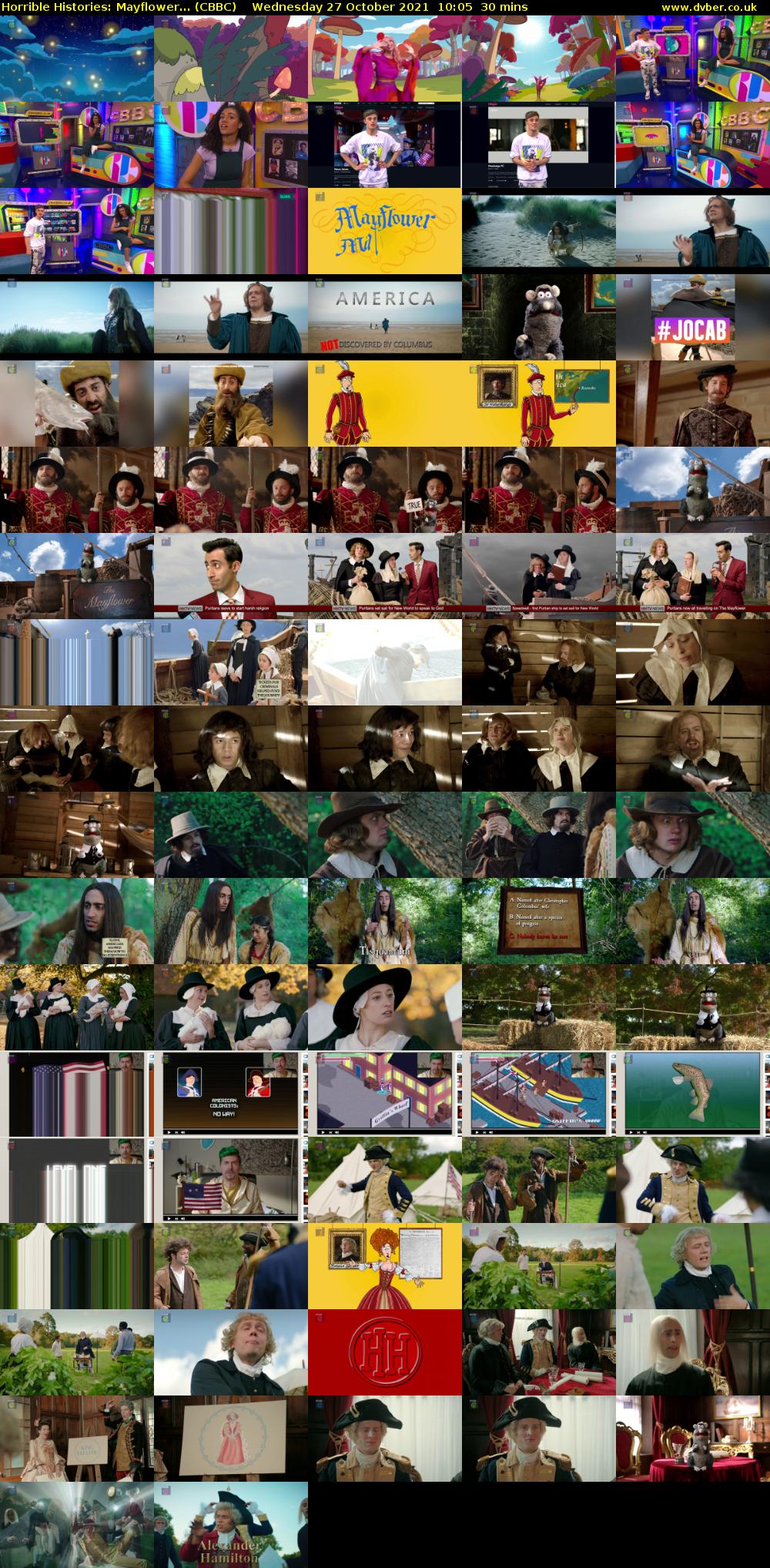 Horrible Histories: Mayflower... (CBBC) Wednesday 27 October 2021 10:05 - 10:35