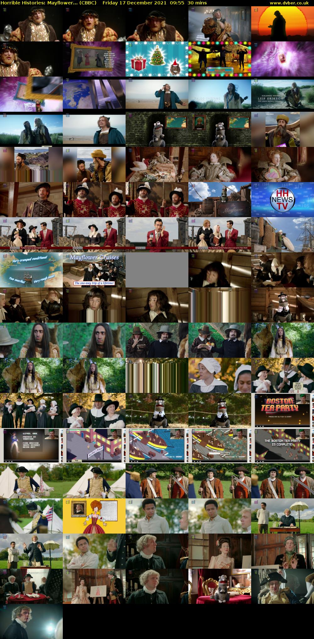 Horrible Histories: Mayflower... (CBBC) Friday 17 December 2021 09:55 - 10:25