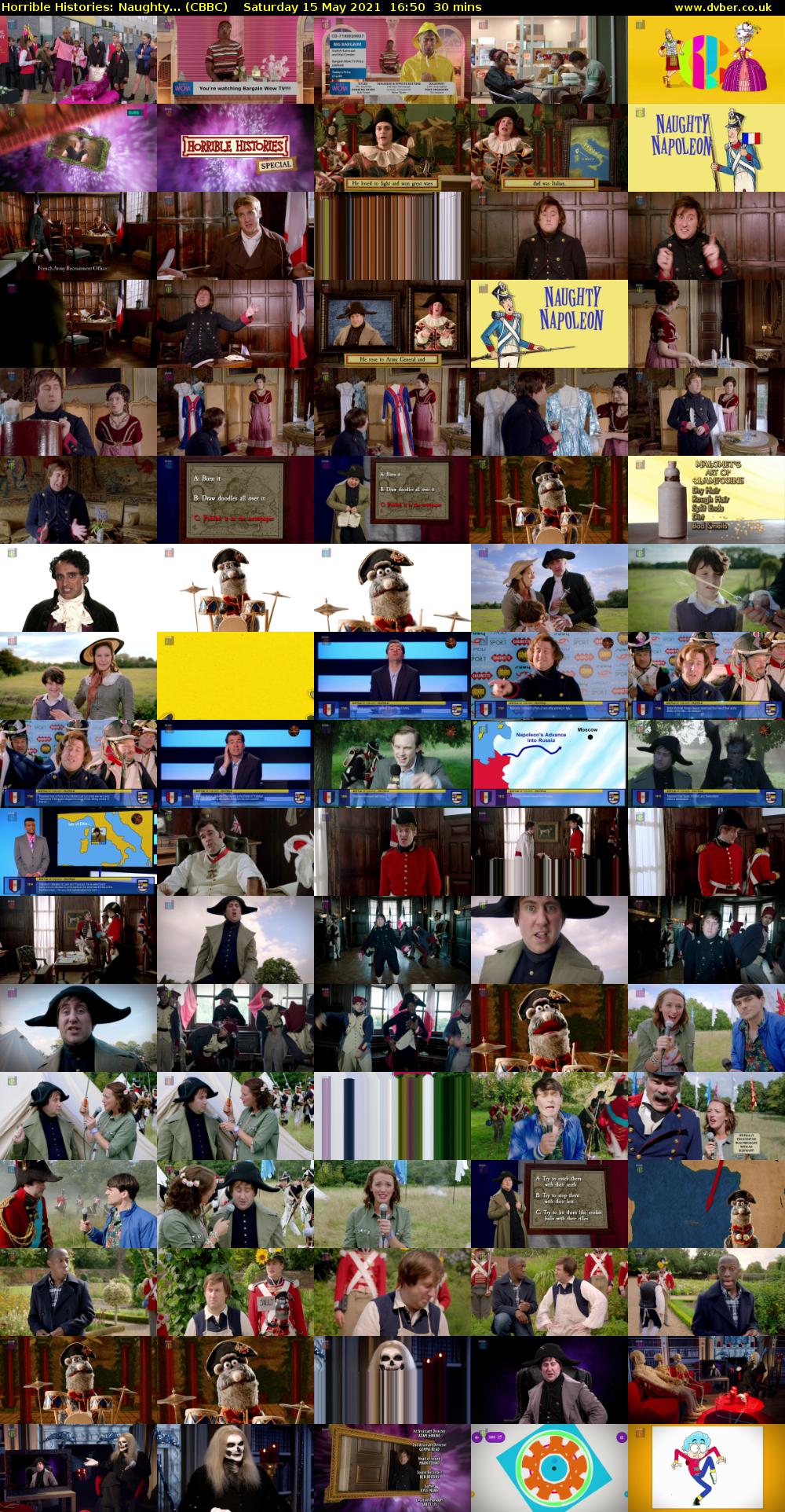 Horrible Histories: Naughty... (CBBC) Saturday 15 May 2021 16:50 - 17:20