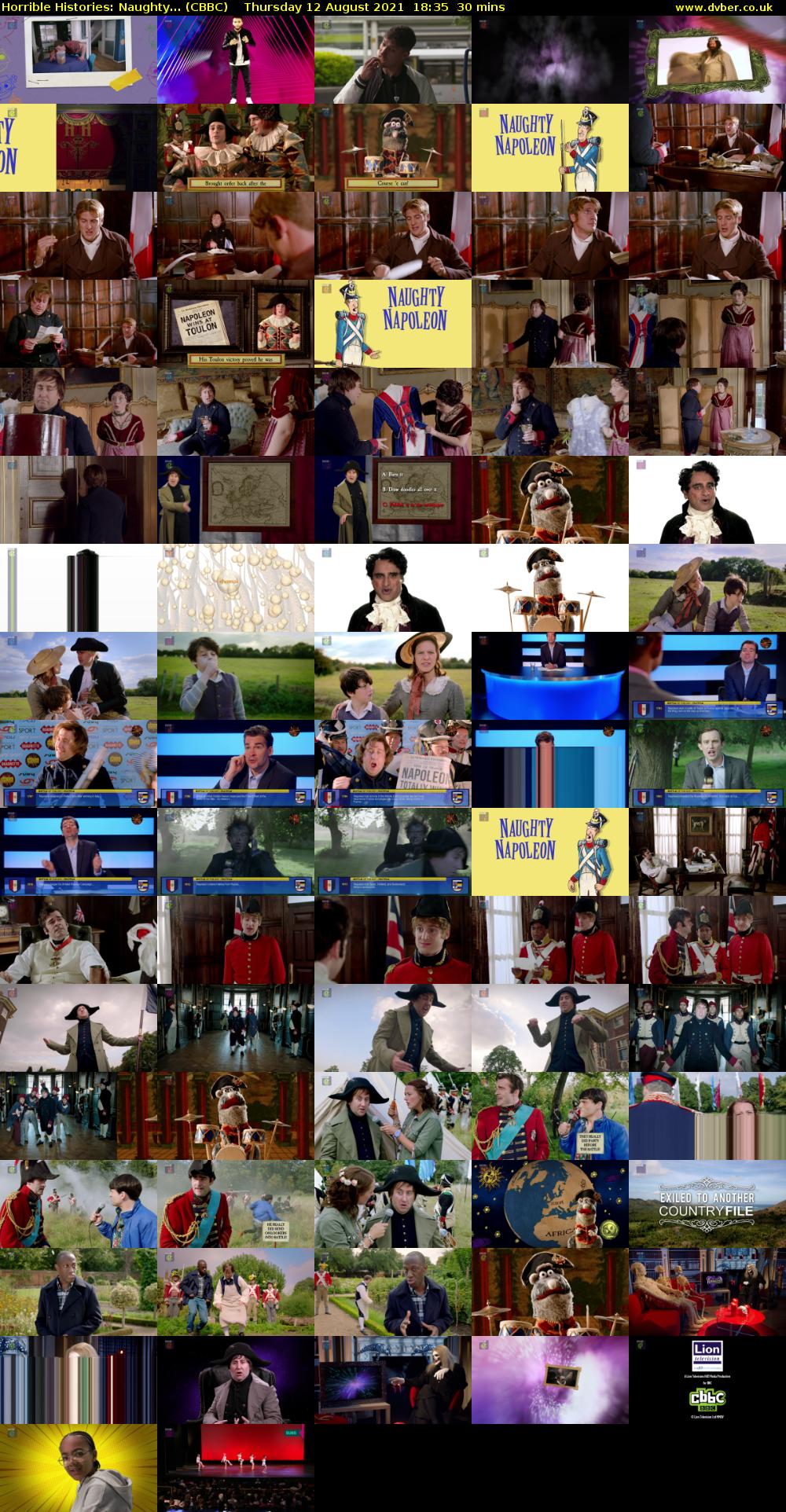 Horrible Histories: Naughty... (CBBC) Thursday 12 August 2021 18:35 - 19:05