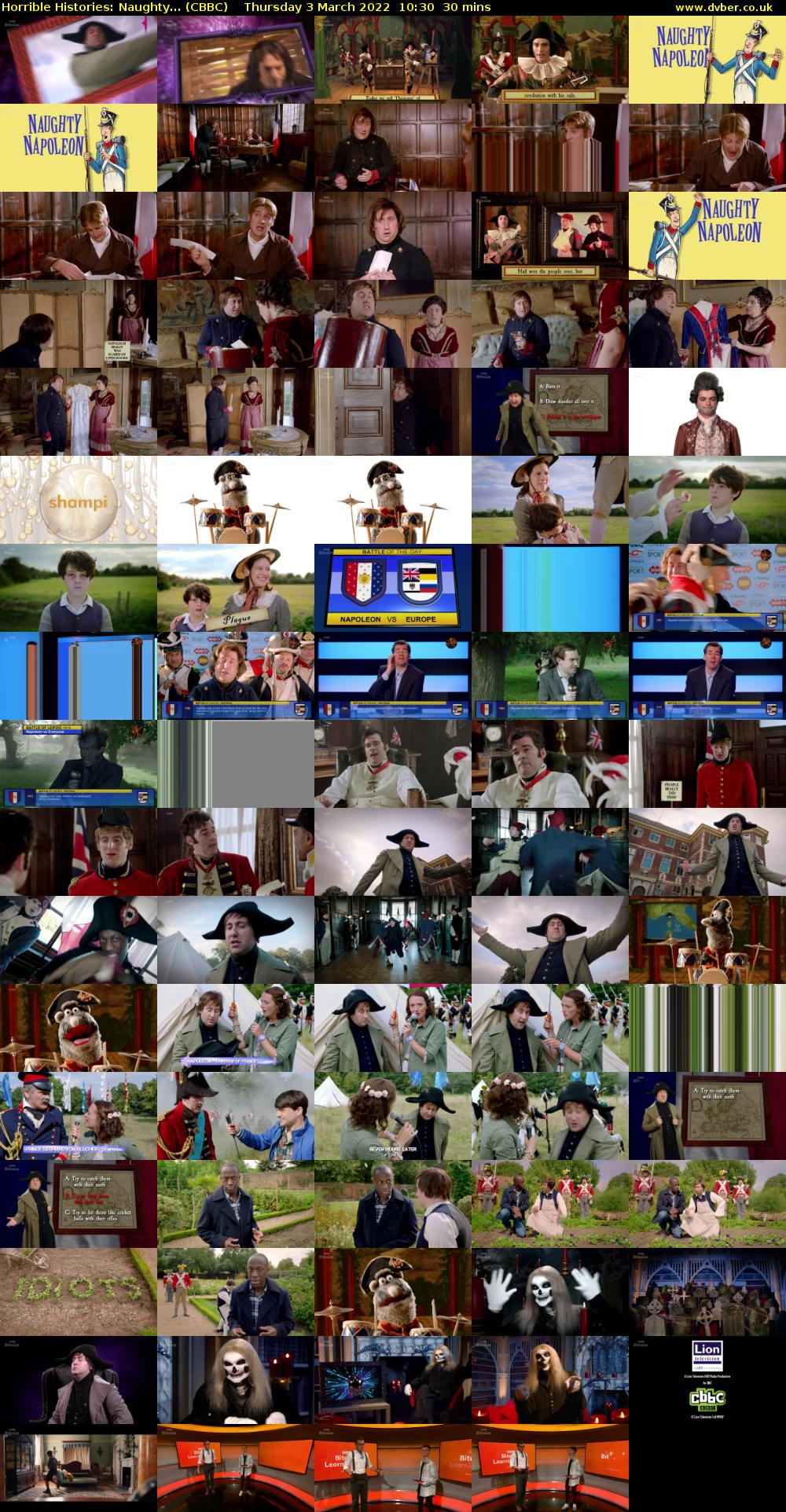 Horrible Histories: Naughty... (CBBC) Thursday 3 March 2022 10:30 - 11:00