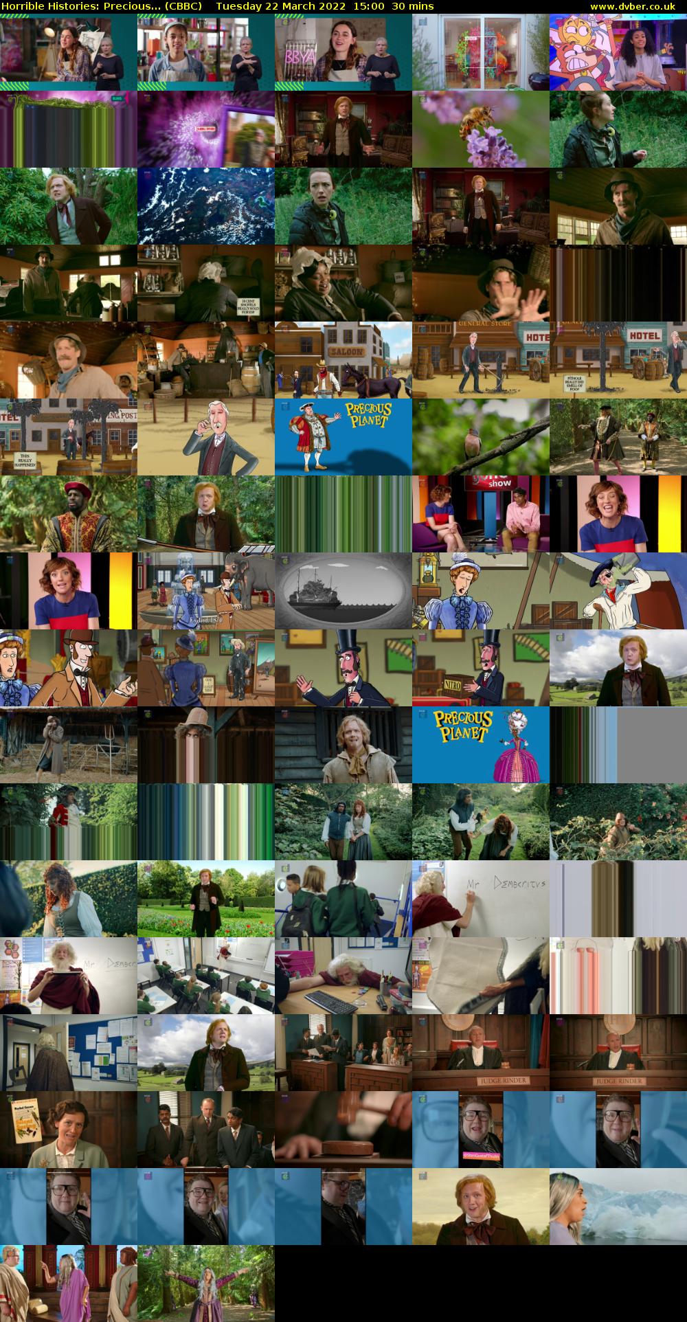 Horrible Histories: Precious... (CBBC) Tuesday 22 March 2022 15:00 - 15:30