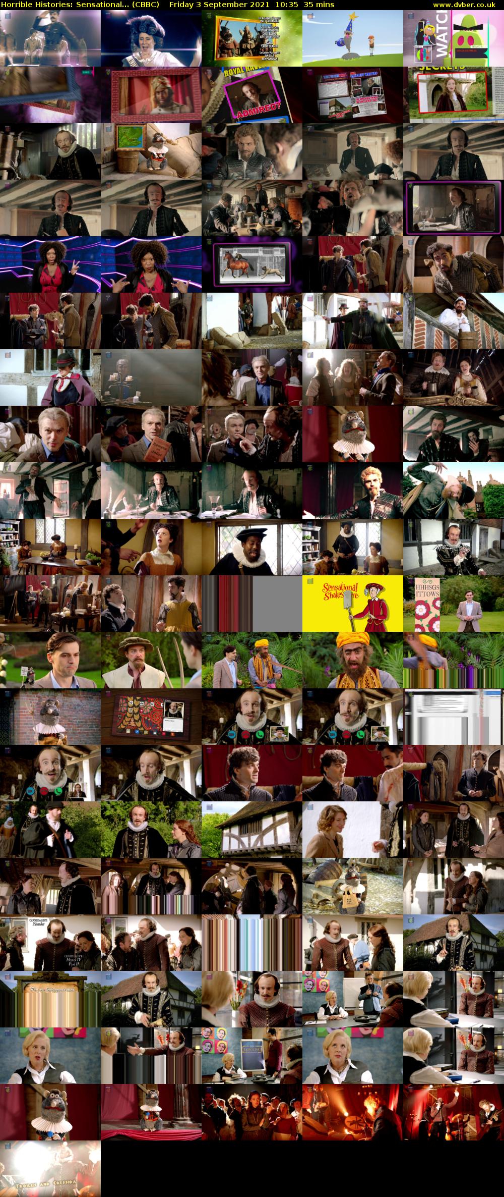 Horrible Histories: Sensational... (CBBC) Friday 3 September 2021 10:35 - 11:10