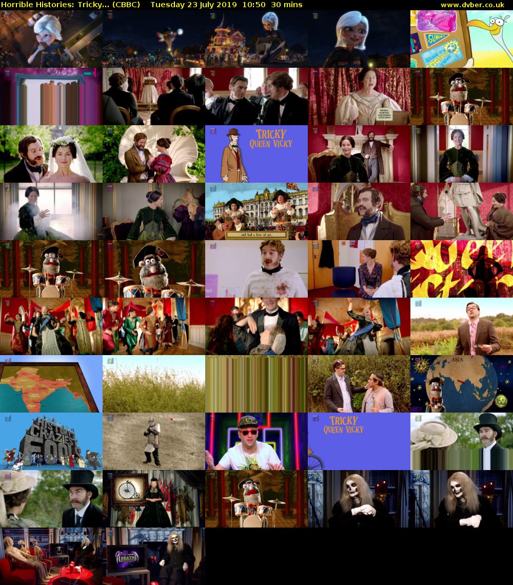 Horrible Histories: Tricky... (CBBC) Tuesday 23 July 2019 10:50 - 11:20