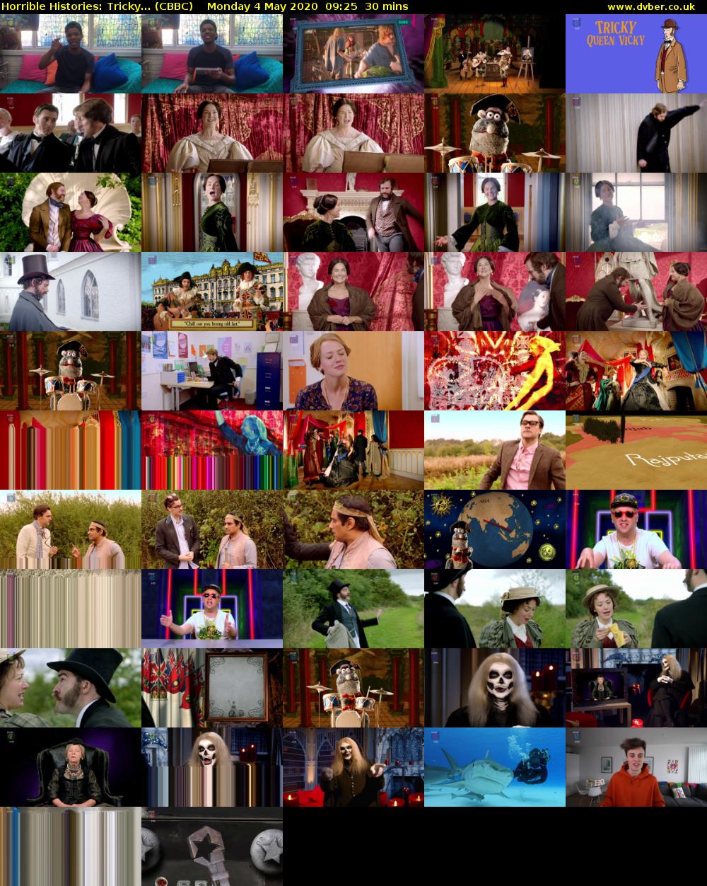 Horrible Histories: Tricky... (CBBC) Monday 4 May 2020 09:25 - 09:55