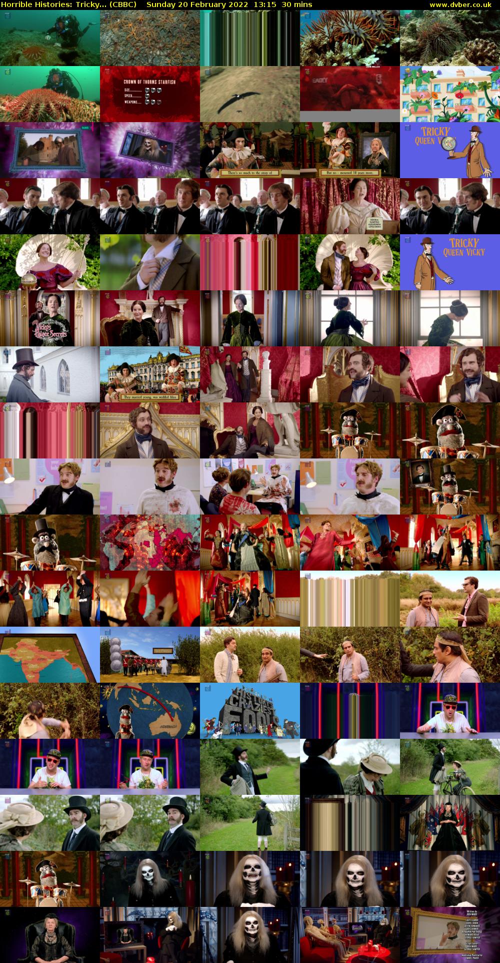 Horrible Histories: Tricky... (CBBC) Sunday 20 February 2022 13:15 - 13:45