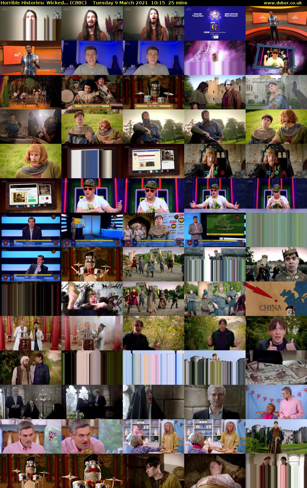 Horrible Histories: Wicked... (CBBC) Tuesday 9 March 2021 10:15 - 10:40