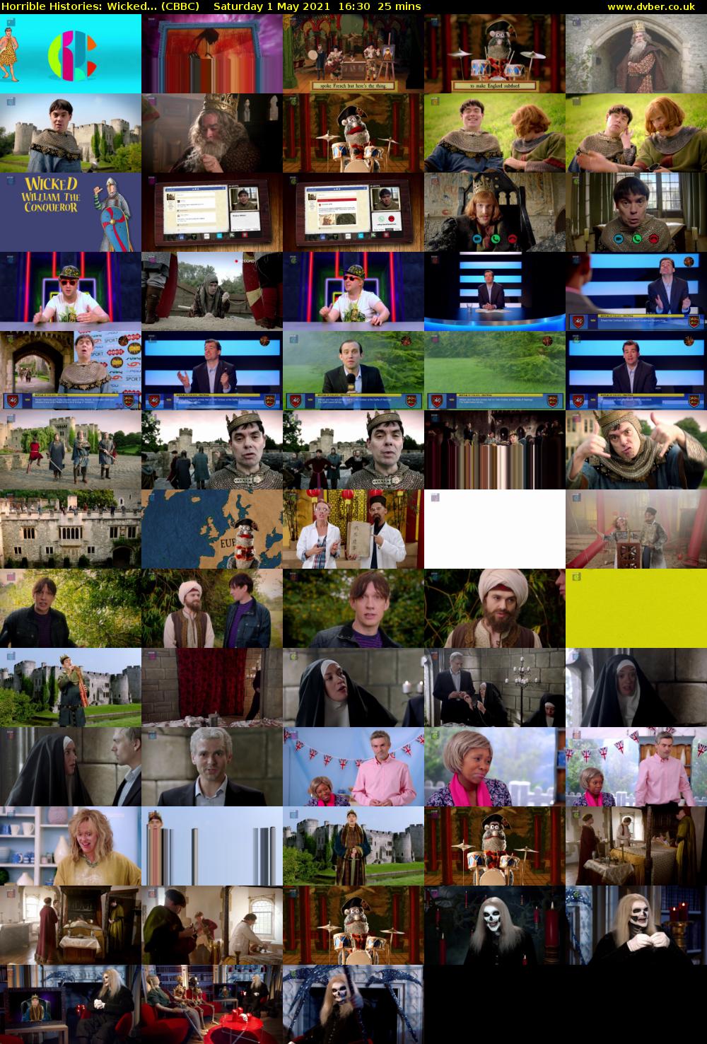 Horrible Histories: Wicked... (CBBC) Saturday 1 May 2021 16:30 - 16:55