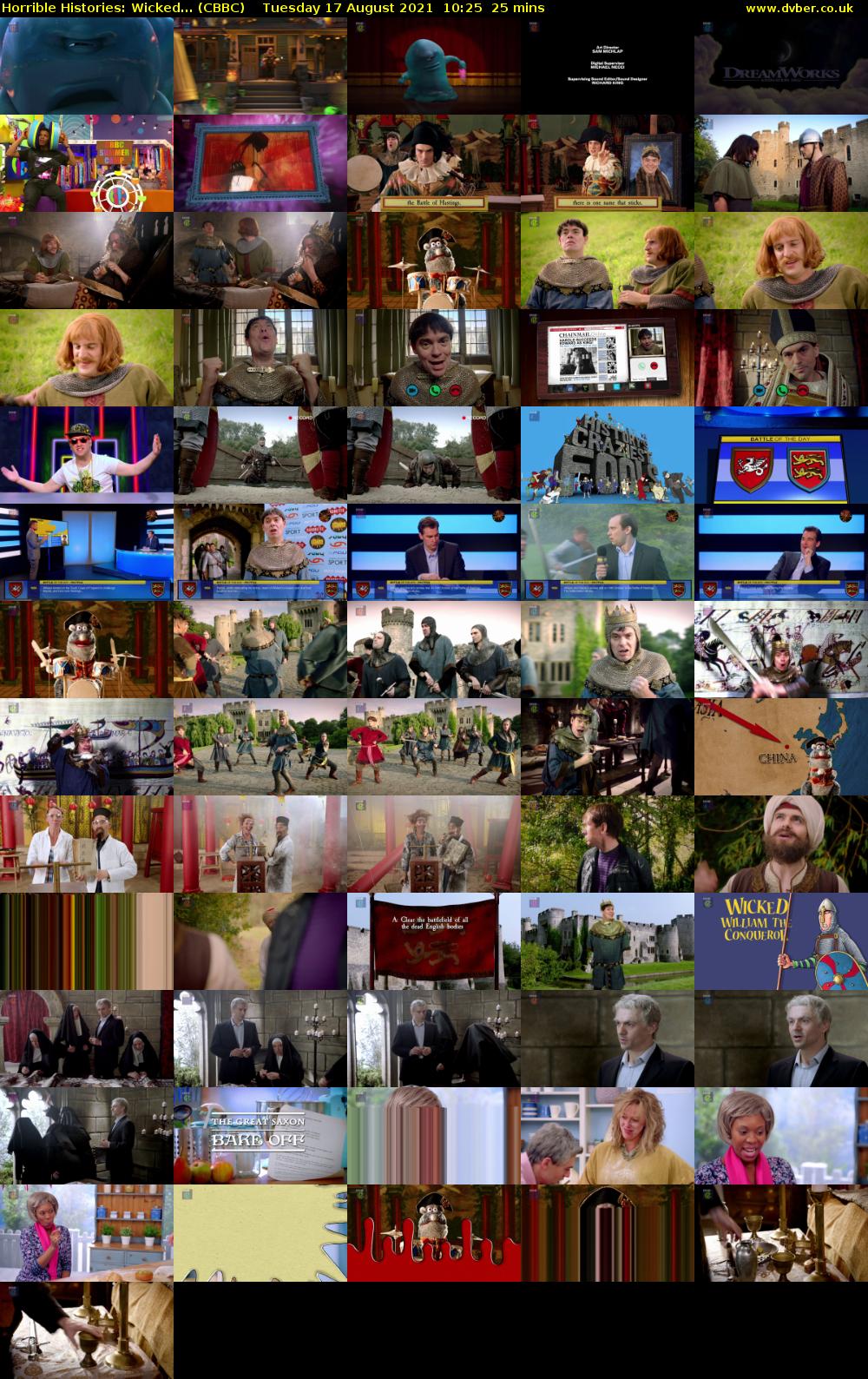 Horrible Histories: Wicked... (CBBC) Tuesday 17 August 2021 10:25 - 10:50