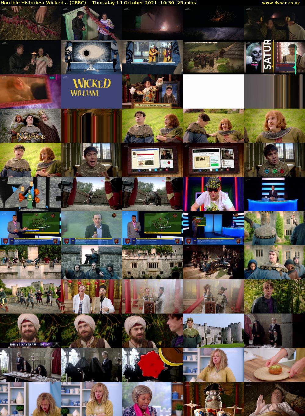 Horrible Histories: Wicked... (CBBC) Thursday 14 October 2021 10:30 - 10:55