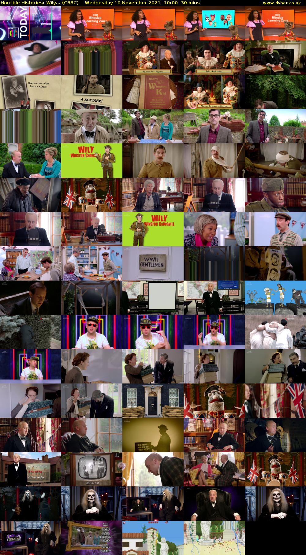 Horrible Histories: Wily... (CBBC) Wednesday 10 November 2021 10:00 - 10:30