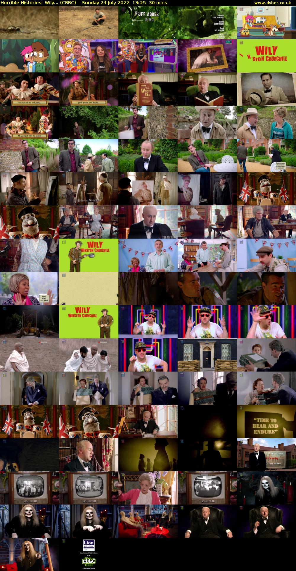 Horrible Histories: Wily... (CBBC) Sunday 24 July 2022 13:25 - 13:55