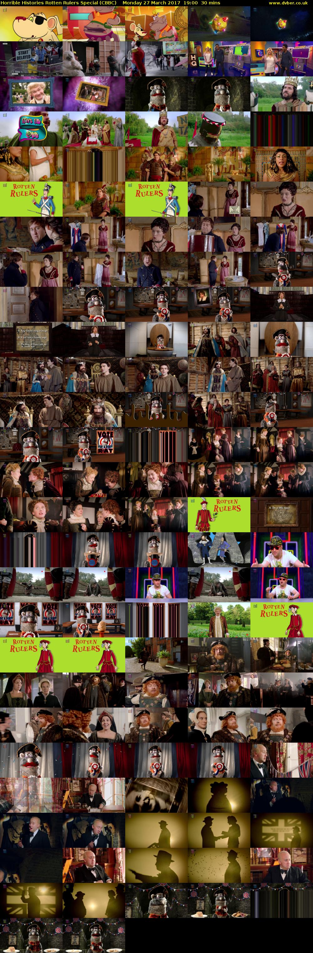 Horrible Histories Rotten Rulers Special (CBBC) Monday 27 March 2017 19:00 - 19:30