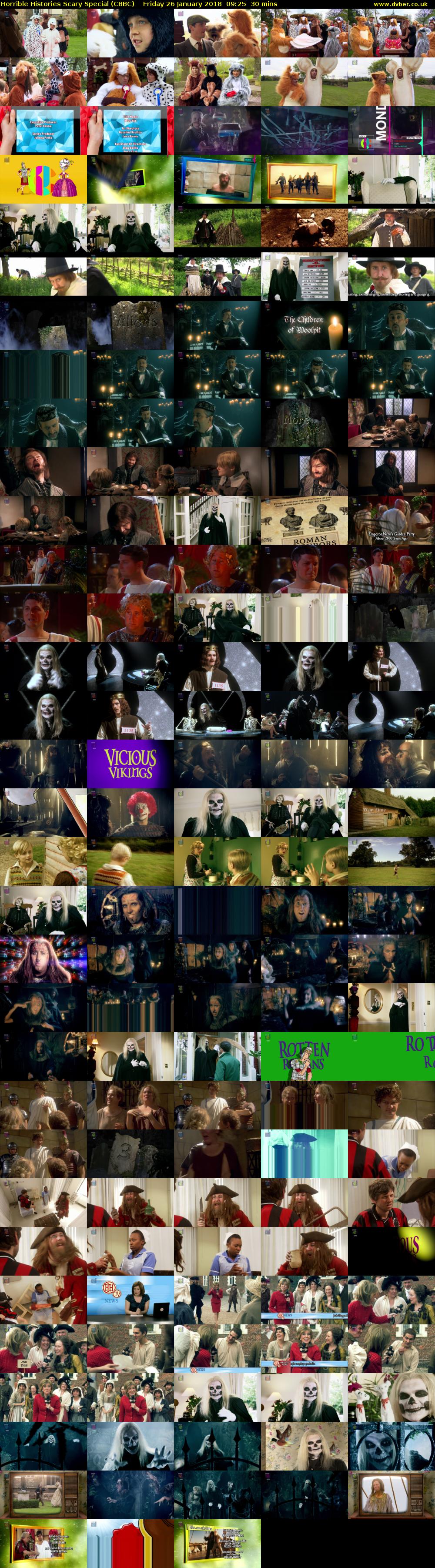 Horrible Histories Scary Special (CBBC) Friday 26 January 2018 09:25 - 09:55