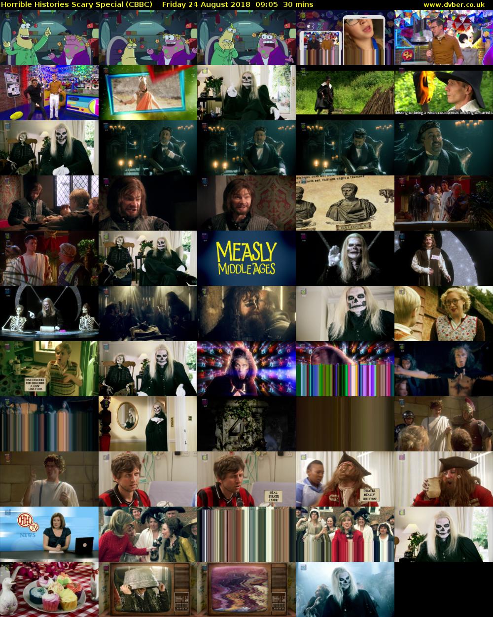 Horrible Histories Scary Special (CBBC) Friday 24 August 2018 09:05 - 09:35