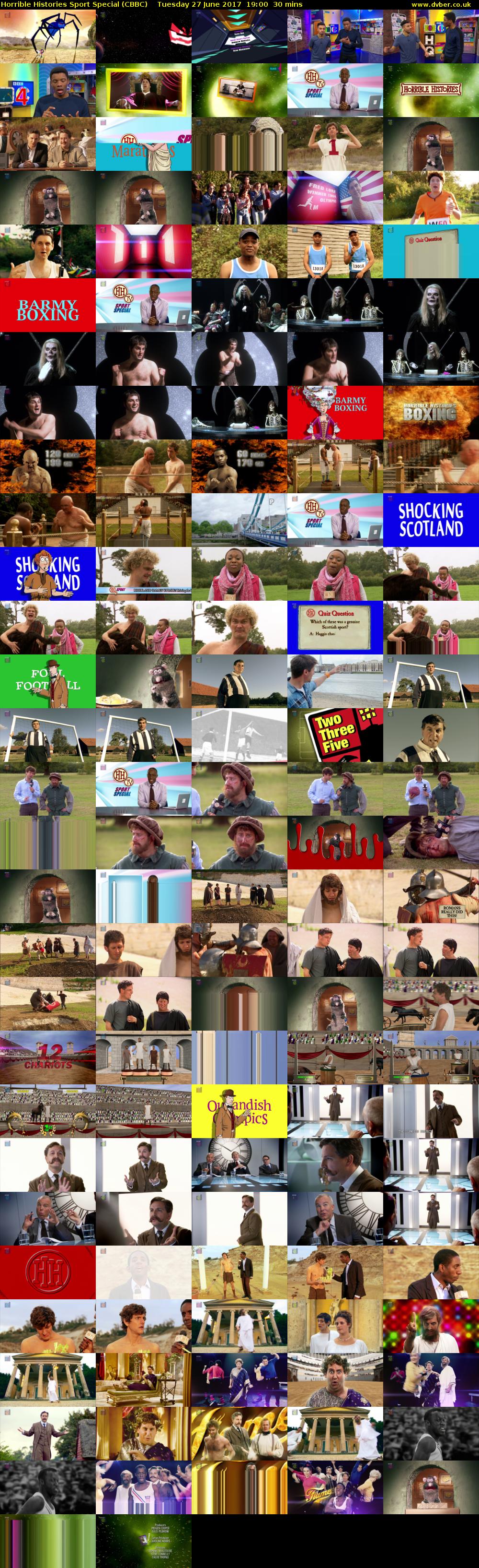 Horrible Histories Sport Special (CBBC) Tuesday 27 June 2017 19:00 - 19:30