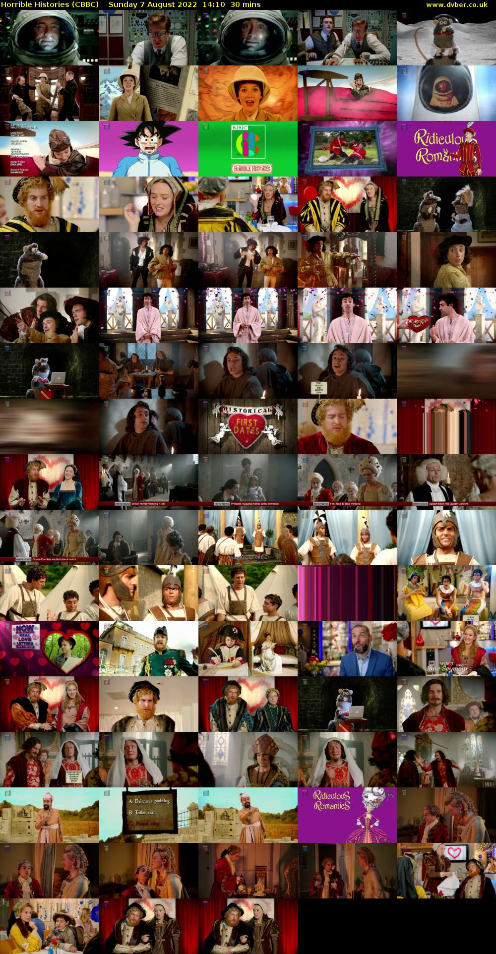 Horrible Histories (CBBC) Sunday 7 August 2022 14:10 - 14:40