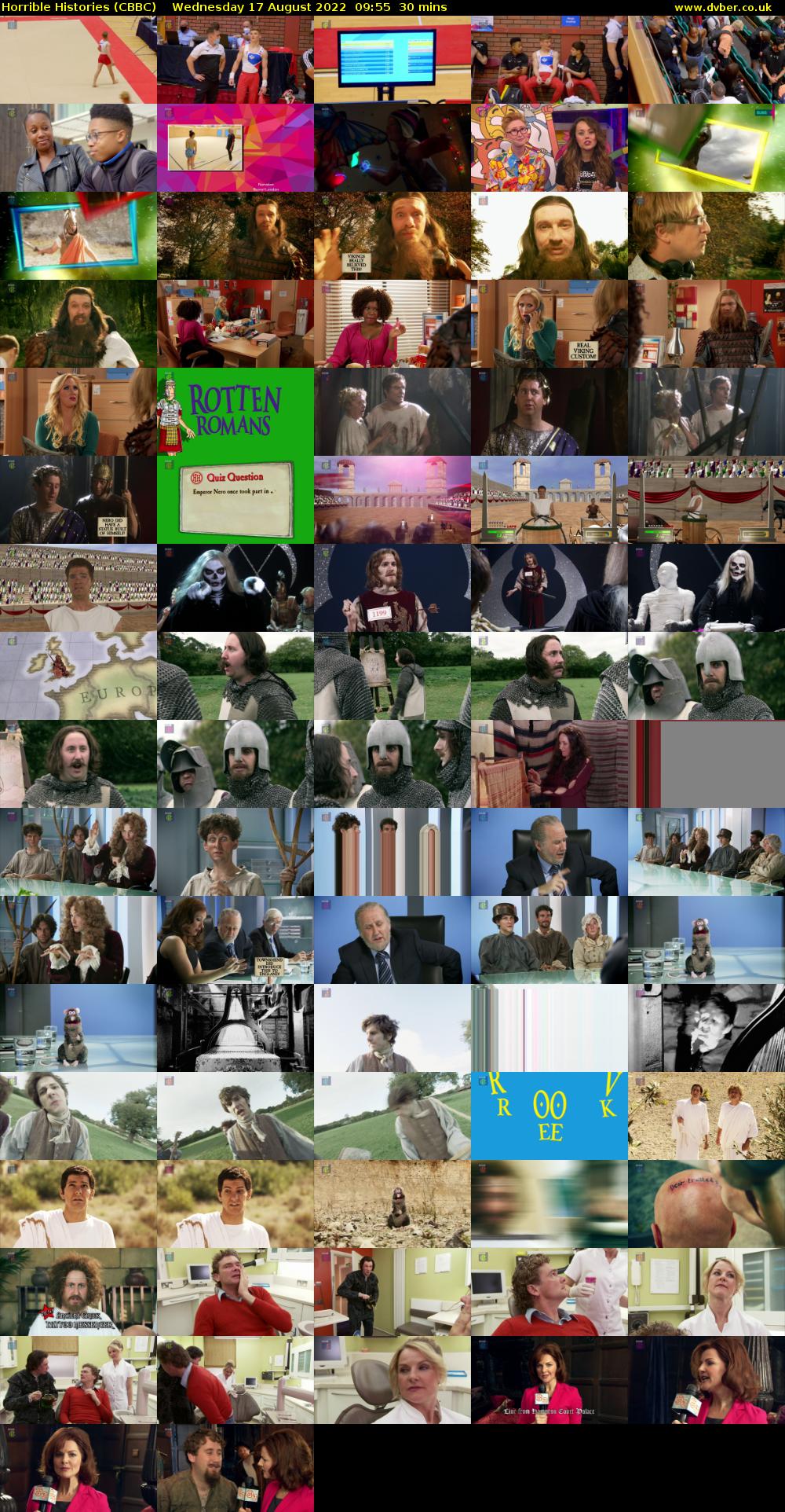 Horrible Histories (CBBC) Wednesday 17 August 2022 09:55 - 10:25