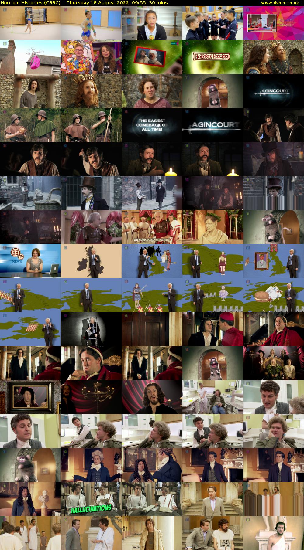 Horrible Histories (CBBC) Thursday 18 August 2022 09:55 - 10:25