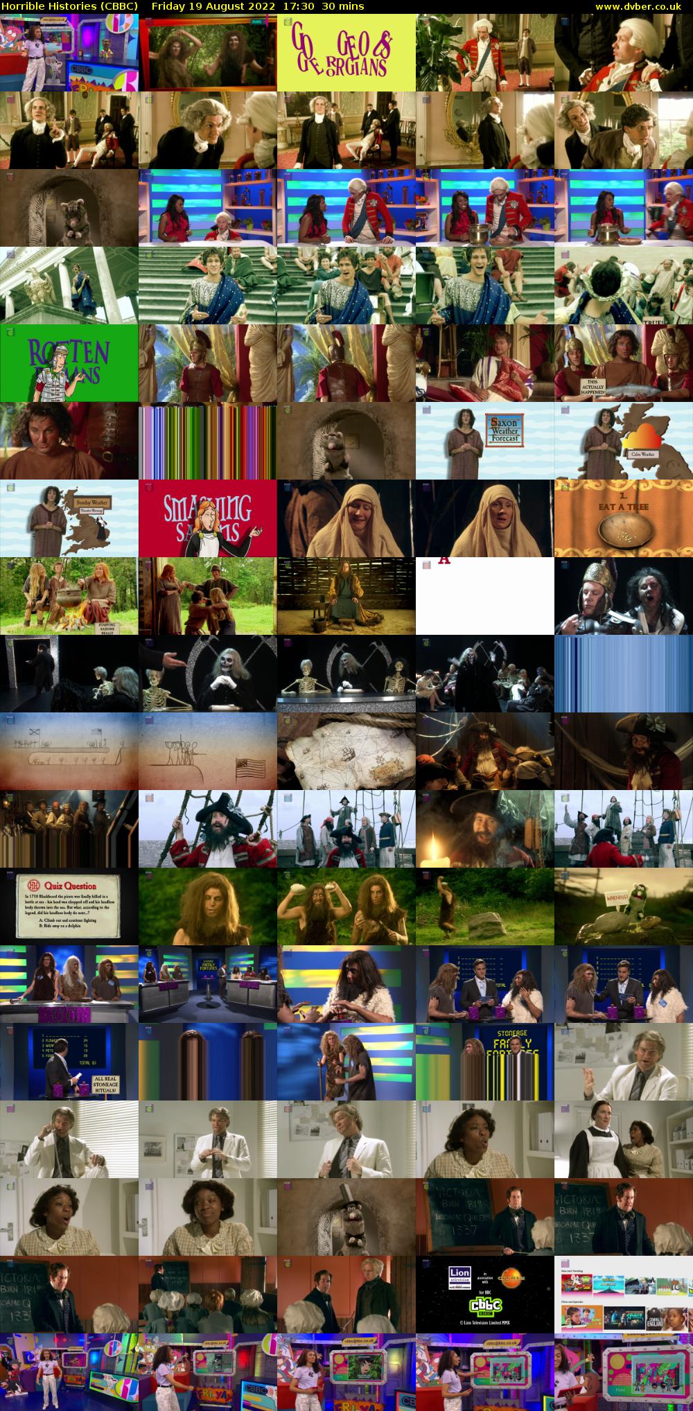 Horrible Histories (CBBC) Friday 19 August 2022 17:30 - 18:00